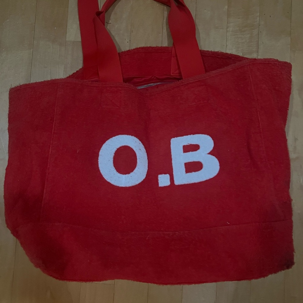 Orlebar brown huge red bag !!! Everything fits it is amazing!!!!